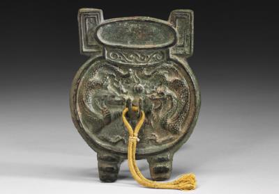 图片[2]-Bronze mirror in the form of an ancient cauldron with paired dragons, Southern Song period (1127-1279)-China Archive